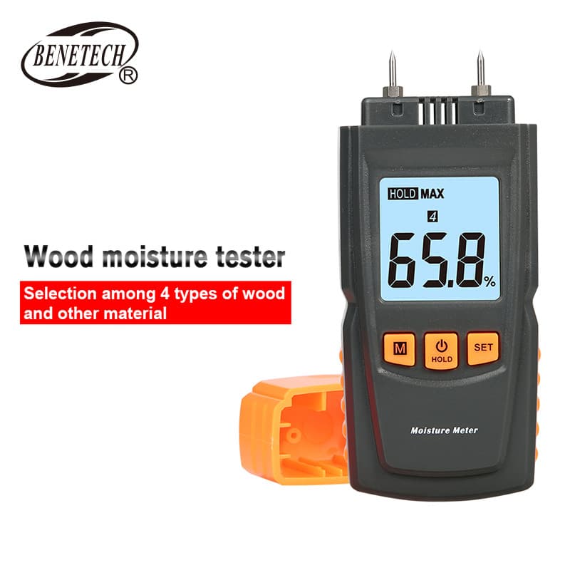 GM605 Wood Moisture Tester, Wood Moisture Meter, Wood Board and Paper Moisture Analyzer, Wood Moisture Analyzer