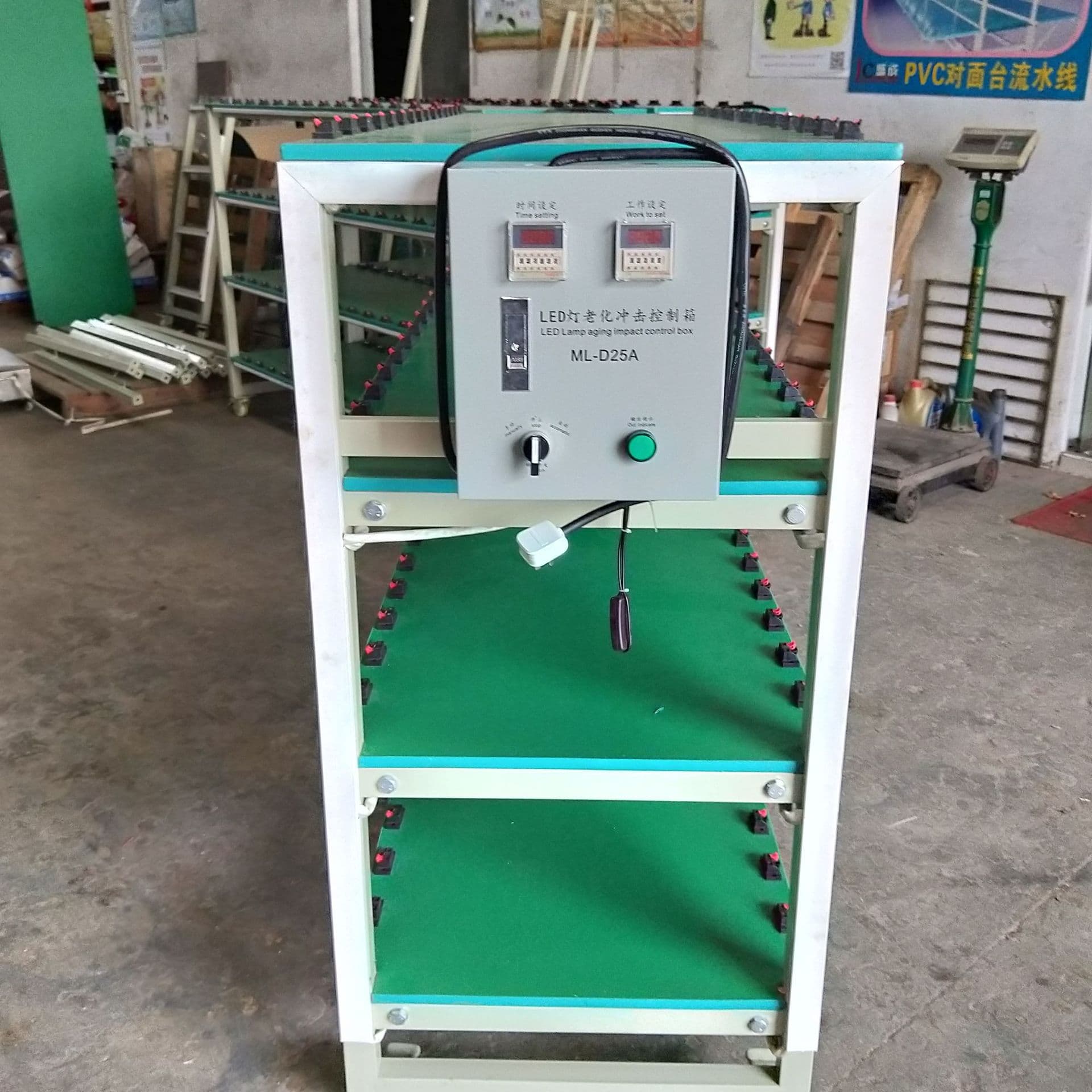 Zhongshan manufacturer customizes mobile workshop aging test carts and impact-resistant multi-functional aging racks as needed.