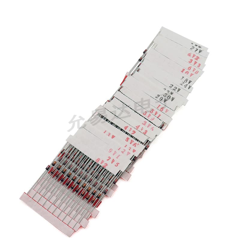 1W Zener diode pack component pack 1N47 series DO-41 3V-33V common 25 types 10 pcs each