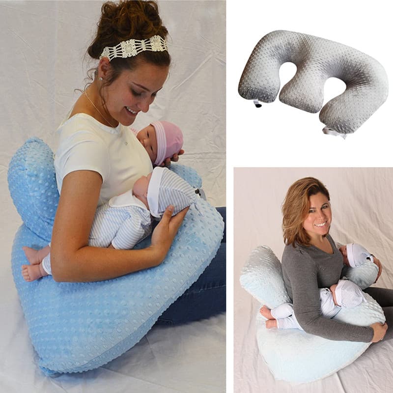 Multifunctional nursing pillow for babies, anti-spitting up and anti-regurgitation cushion for newborns, feeding bed