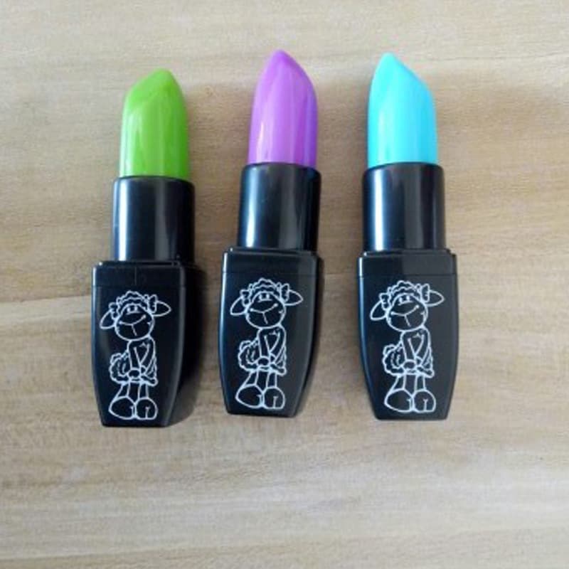 Lipstick-shaped highlighter, lipstick-shaped colored pen, cosmetic gift, customizable with LOGO