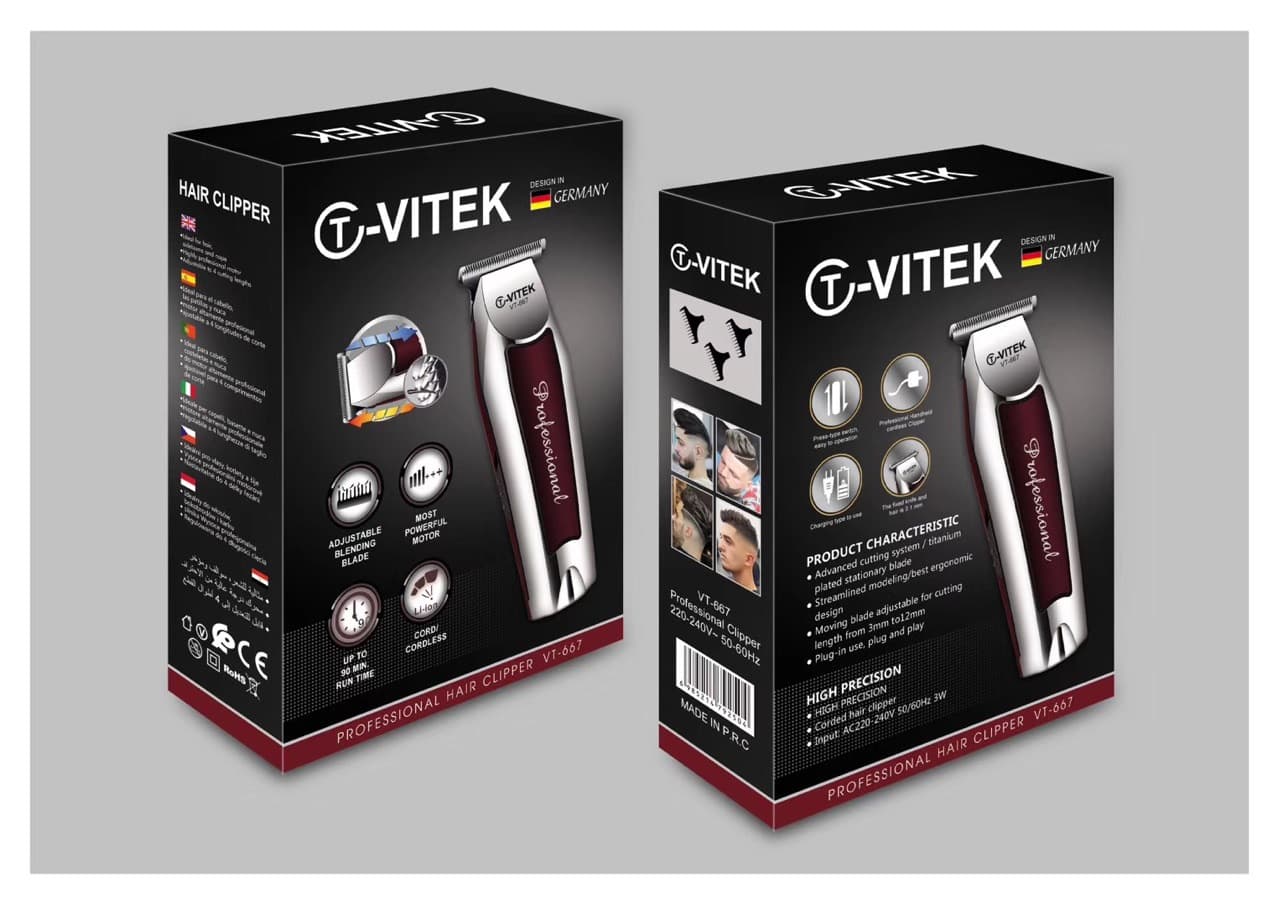 Retro Pomade Trimmer Bald Clipper, Professional Salon Engraving Electric Hair Clipper for White Hair