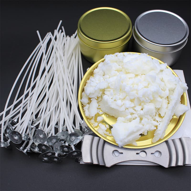 Aromatherapy Candle Making Tool Kit Soy Wax Flakes Candle Raw Materials Candle Wick Cotton Thread Wick Holder Customizable Set
