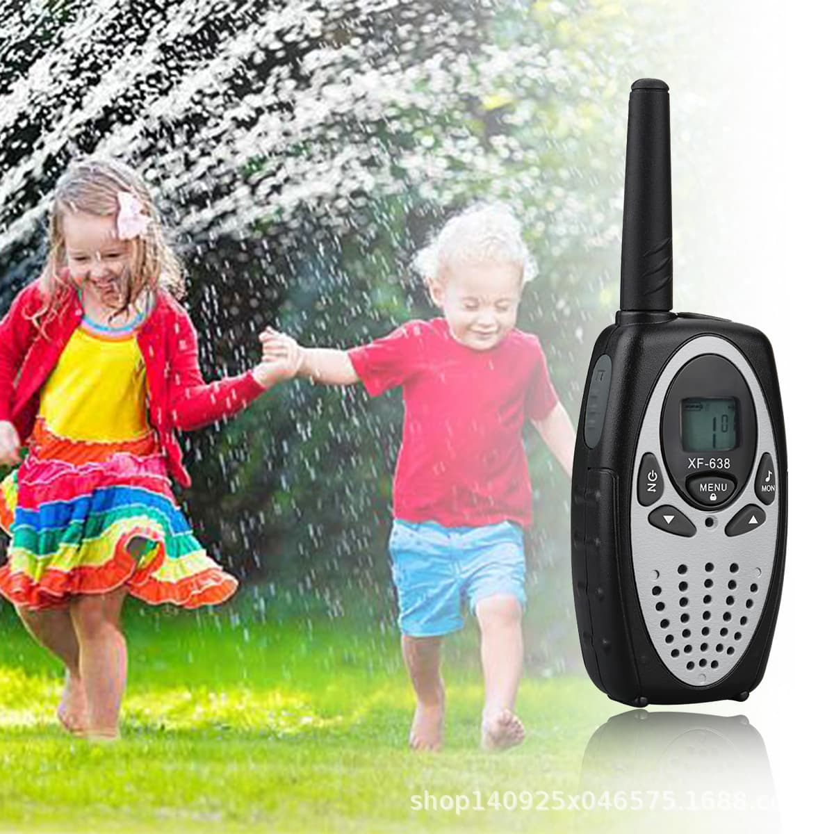Source Factory Amazon Cross-border XF638 FRS Walkie Talkie Portable Handheld 0.5W Wireless Children Walkie Talkie