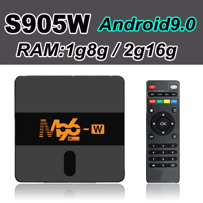 S905W 1GB/8GB Foreign Trade Set-Top Box Network Player 2GB/16GB Android 9.0 Set-Top Box Factory M96