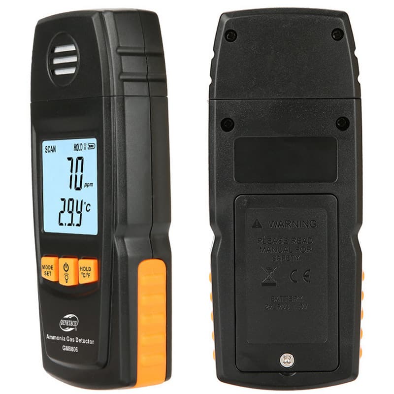 Biaozhi GM8806 Ammonia Detector, Measures NH3 Concentration in Air with Digital Display