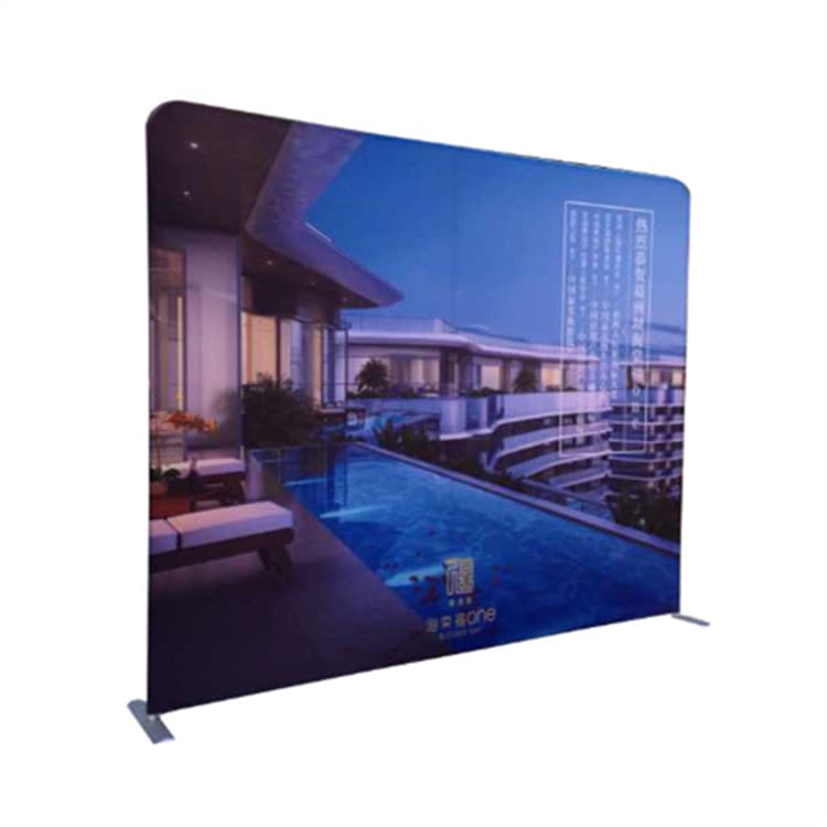 Shanghai Supply Heat Transfer Poster Signing Wall Quick Curtain Advertising Printing Quick Curtain Background Wall Display Stand