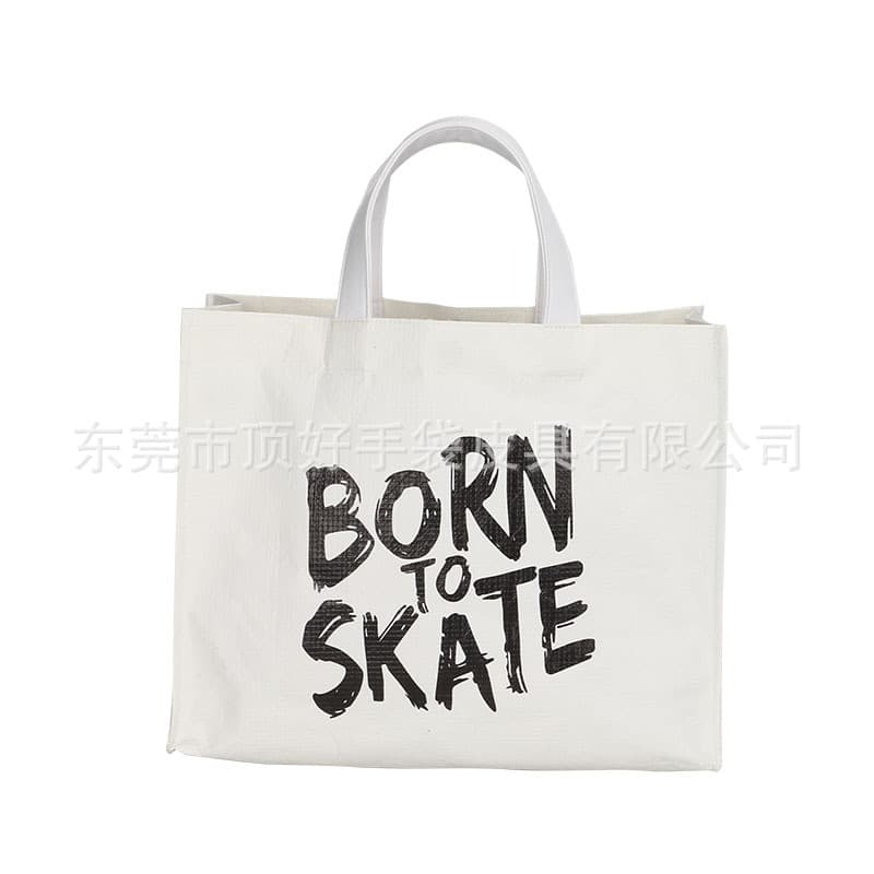 Simple Casual Canvas Tote Bag Eco-Friendly Multi-Function Canvas Shoulder Bag Waterproof Canvas Shopping Bag