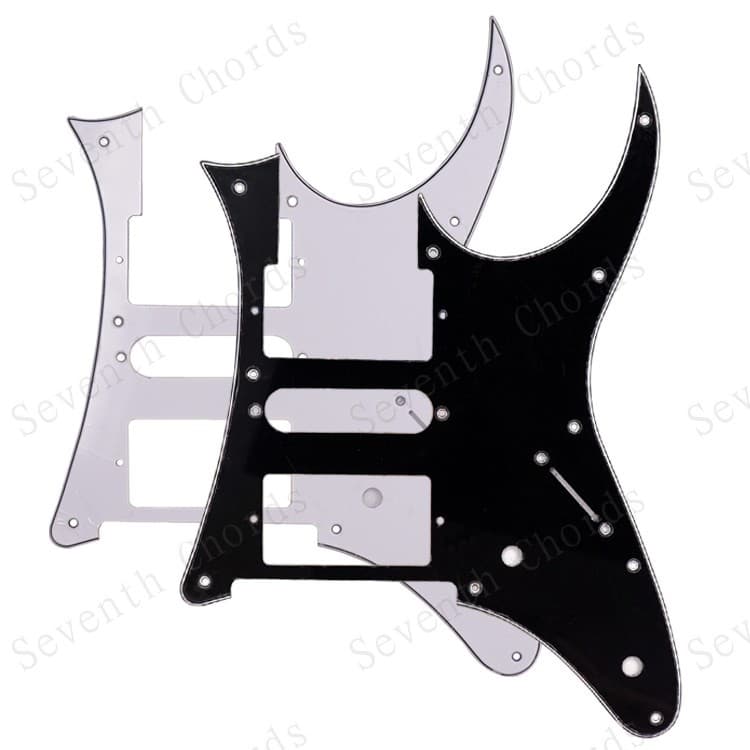 7V Series Double Single Double Electric Guitar Pickguard HSH Electric Guitar Front Cover Plate PVC Black White