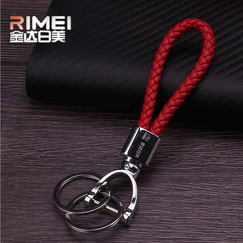 Japanese and American style woven keychains, creative car keychains, waist pendants, car key rings, key rings, personalized pendants.