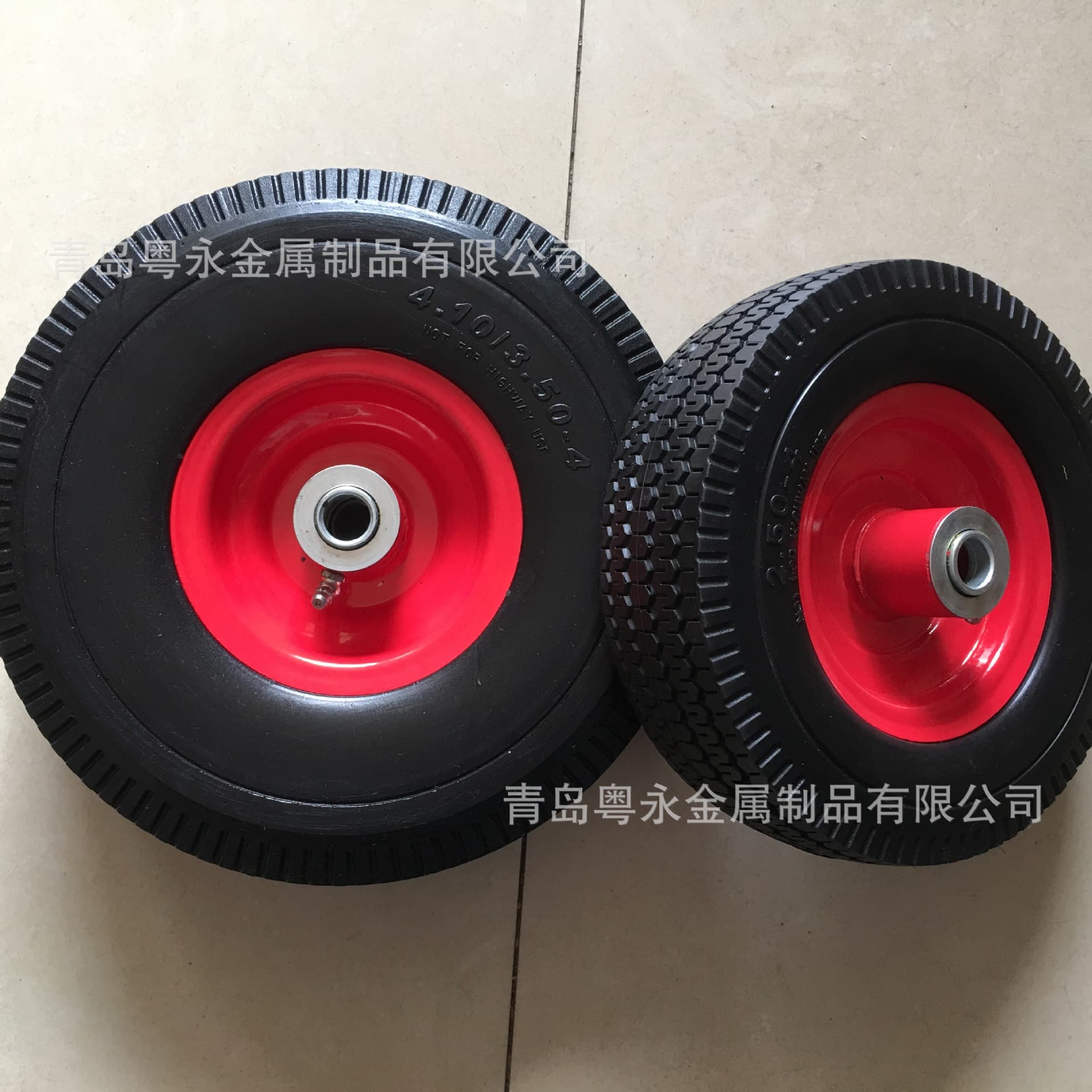 2.50-4 and 4.10/3.50-4 PU foam wheels, polyurethane wheels.