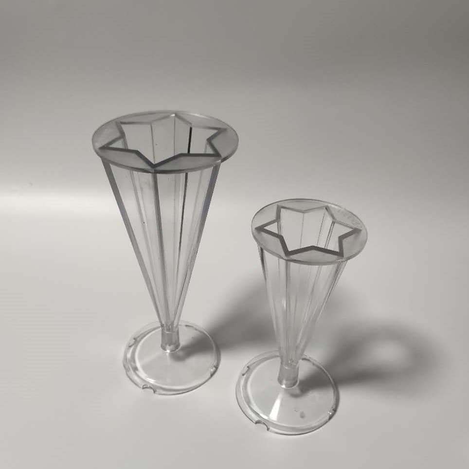 Factory Direct Supply DIY Candle Materials Cone Hexagon Star Plastic Acrylic Candle Mold