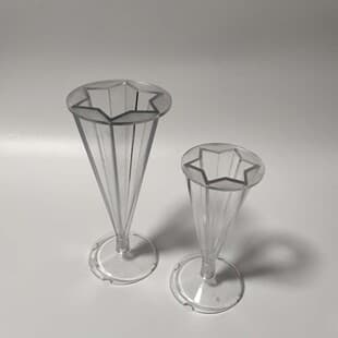 Factory Direct Supply DIY Candle Materials Cone Hexagon Star Plastic Acrylic Candle Mold