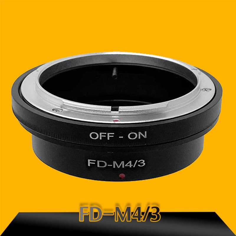 FD-M4/3 Adapter Ring (FD-M43) is compatible with Canon manual FD to M4/3 cameras, and Panasonic G1, GF1, and GF2.