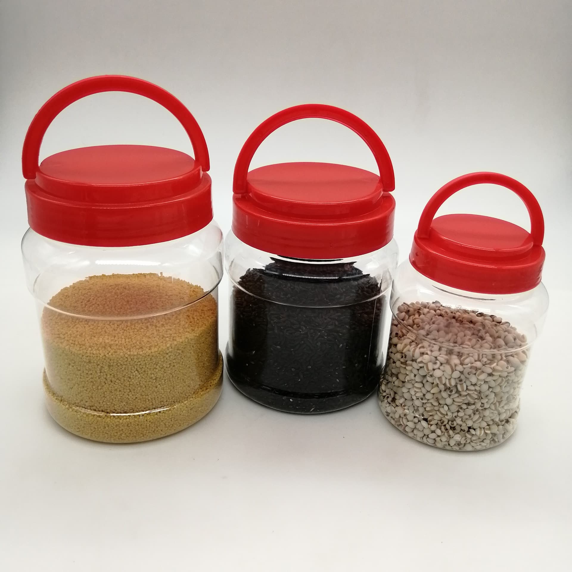 Hot-Selling 2300ml PET Clear Jam Packaging Jar Round Plastic Wide-Mouth Jar