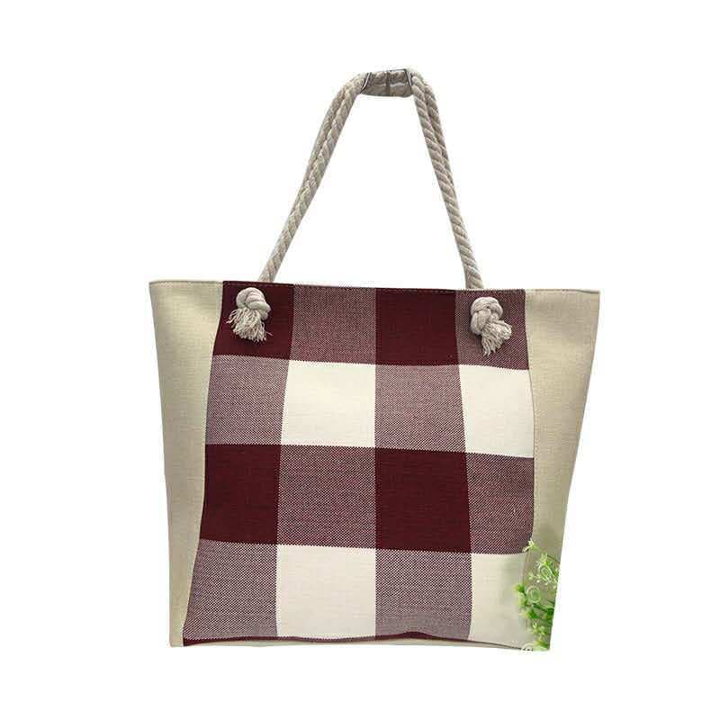 New Factory Custom 600D Printed Slipper Shopping Bag, Cotton Rope Handheld Beach Bag, Export Handbag Wholesale