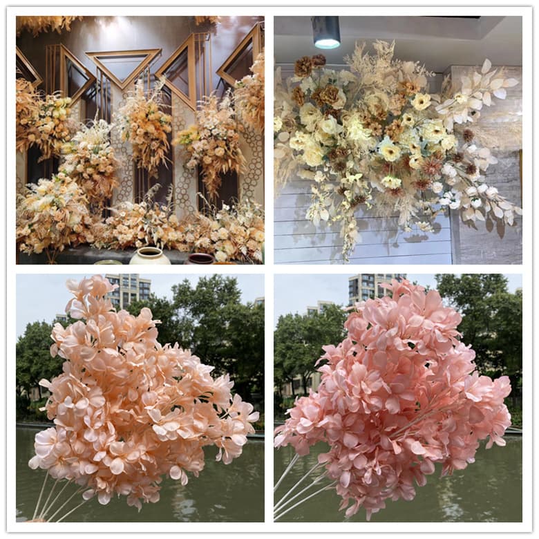 Artificial salvia for weddings, home decorations, artificial flowers, autumn-colored decorations, accessories, photography props, flower arrangement wholesale.