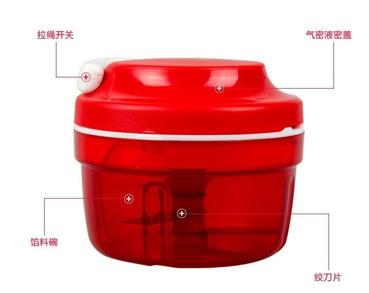 Factory Direct Pull String Vegetable Chopper, Multifunctional Kitchen Manual Meat Grinder and Vegetable Processor