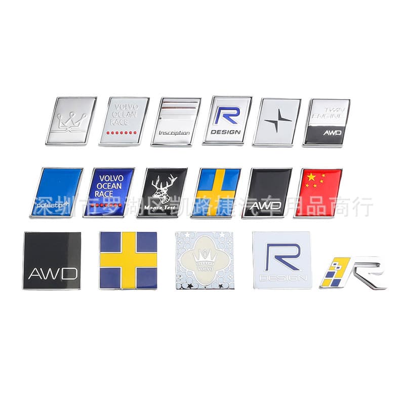 For Volvo XC60 XC90 S90 XC40 Modified Trunk Badge Polestar Mileage RD Emblem
