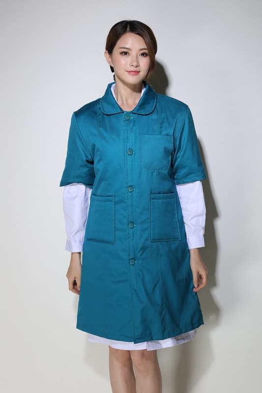 Hospital Duty Custom Nurse Cotton Jacket, Outpatient Cold-Proof Vest Removable Washable Nurse Coat Nurse Uniform