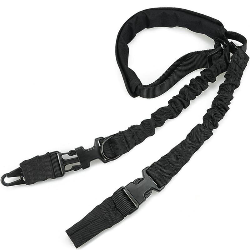 Tactical American-style two-point gun sling, outdoor sports double-point gun sling, CS field multi-functional sling with lanyard, mission sling.