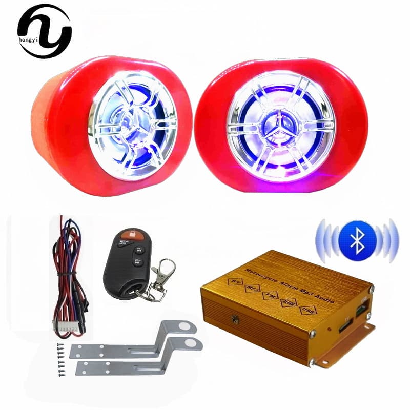 New Motorcycle Bluetooth Anti-Theft Speaker Factory Direct Sale Motorcycle MP3 Multifunctional Car Audio