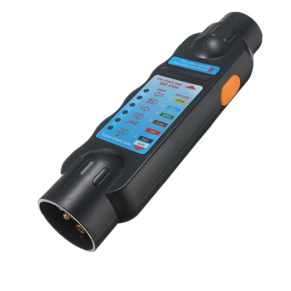 In Stock 7-Pin European Trailer Plug Tester 7-Pin Socket Tester Trailer Circuit Tester