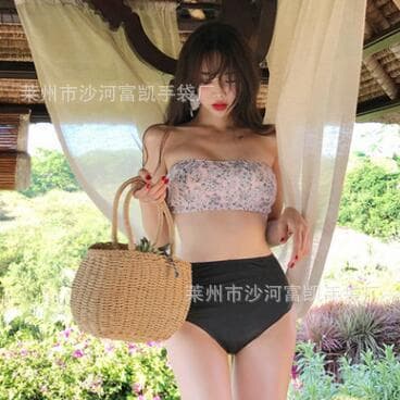 New Retro Forest Style Bag Straw Woven Handbag Paper Rope Woven Bag Fashion Casual Basket Bag Shopping Beach Bag