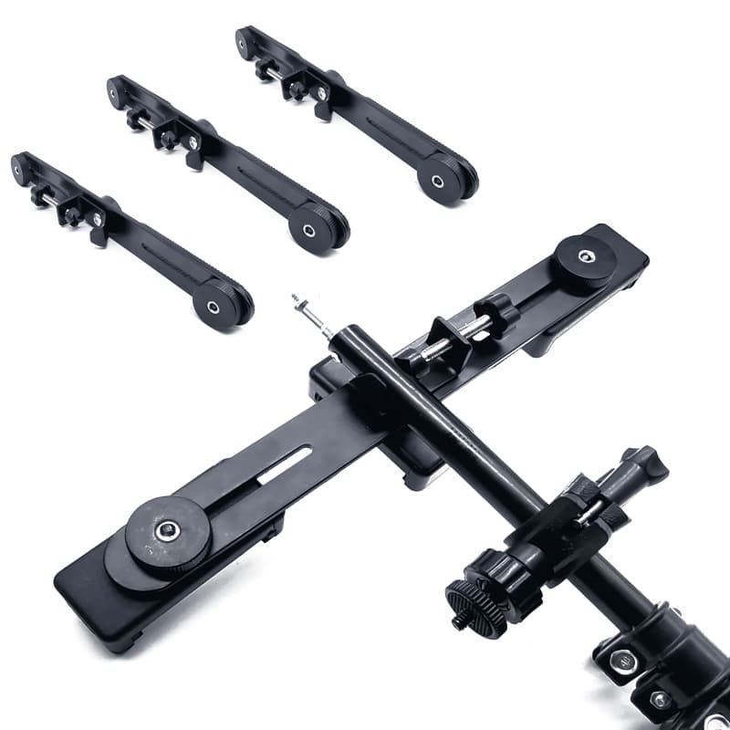 Multi-camera anchor bracket additional clip multi-functional anchor video live mobile phone three-position metal cross bar direct sales