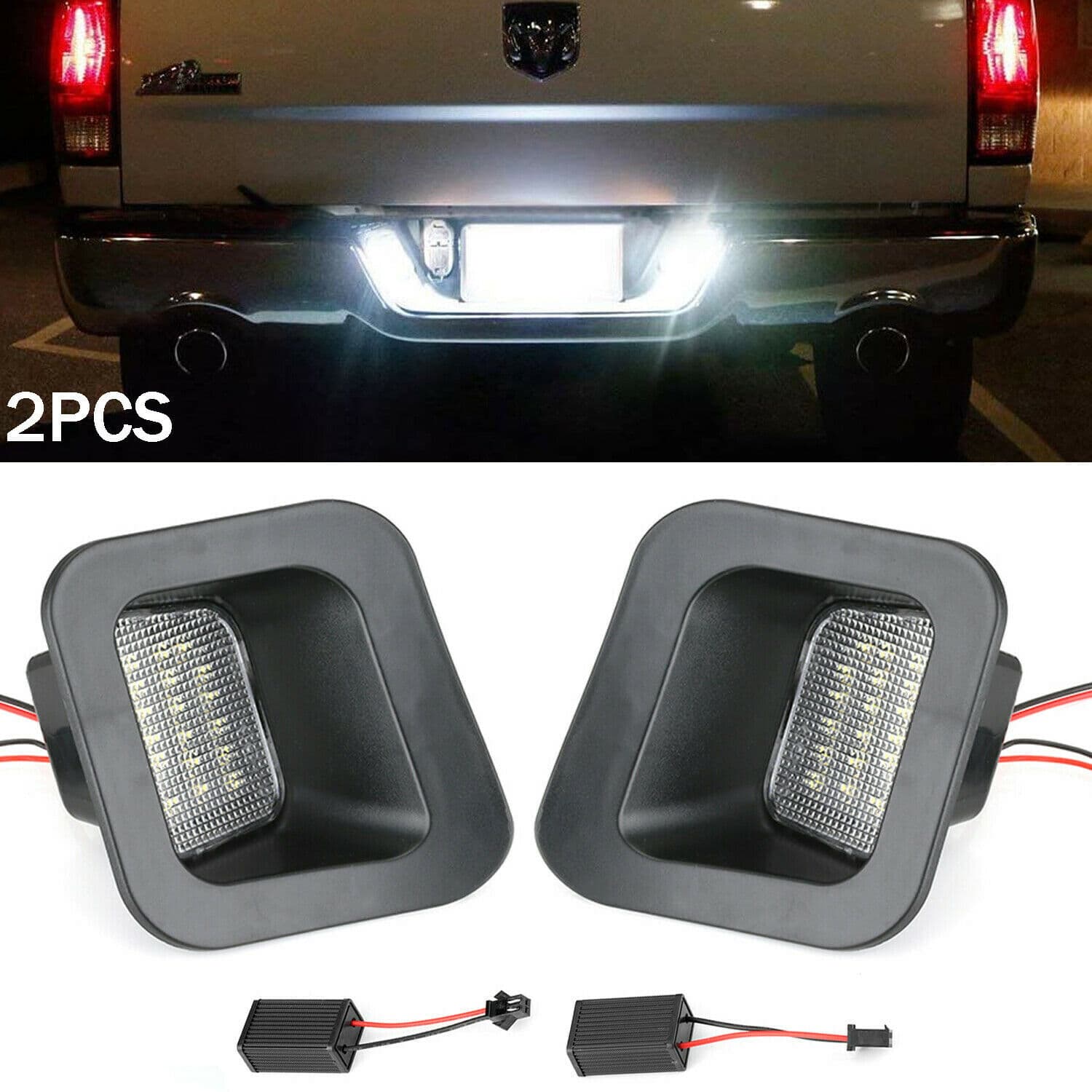 Cross-border Hot Sale LED License Plate Lamp for Dodge Ram Challenger 03-18