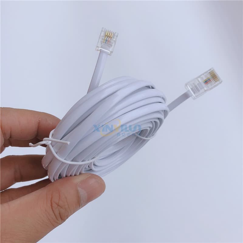 RJ45 to RJ11 telephone cable, 8P4C+6P4C, network to telephone adapter, network to US standard, approximately 3 meters (10 feet)