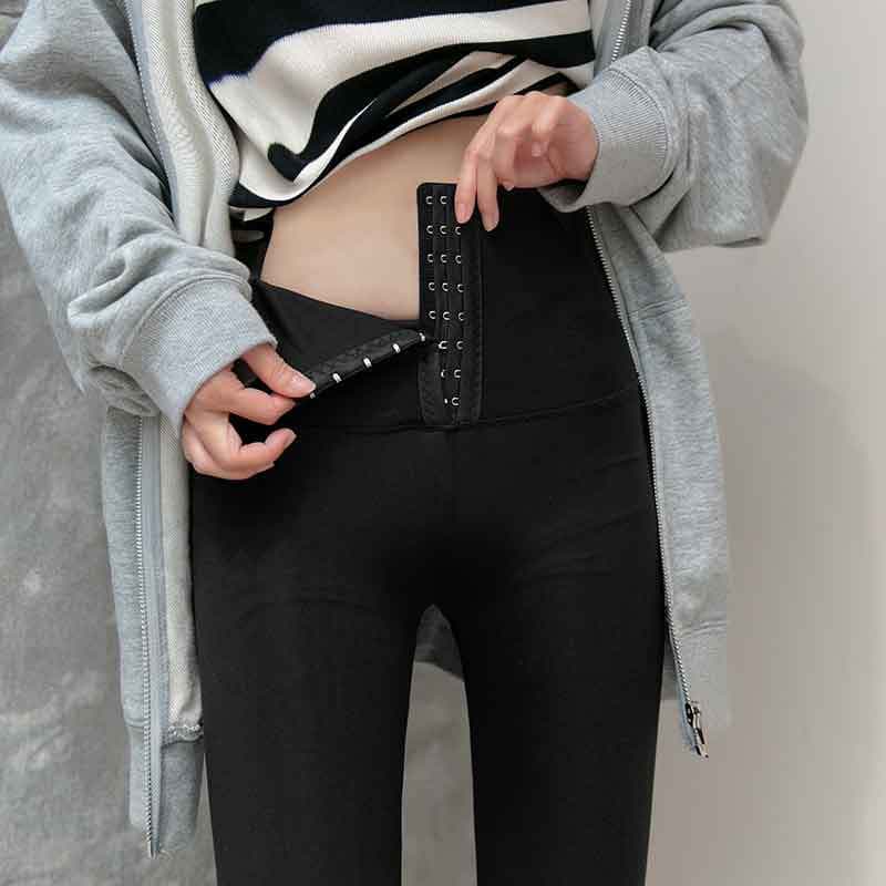 Button-down Base Shark Pants for Women Wholesale Outerwear Spring Autumn Black Barbie High Waist Tummy Control Pressure Shark Skin Long Pants