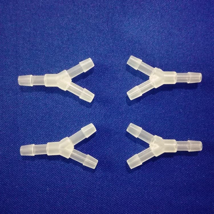 Wholesale food-grade transparent polypropylene PP 5mm air/oil/aquarium plastic hose Y-type small three-way connector