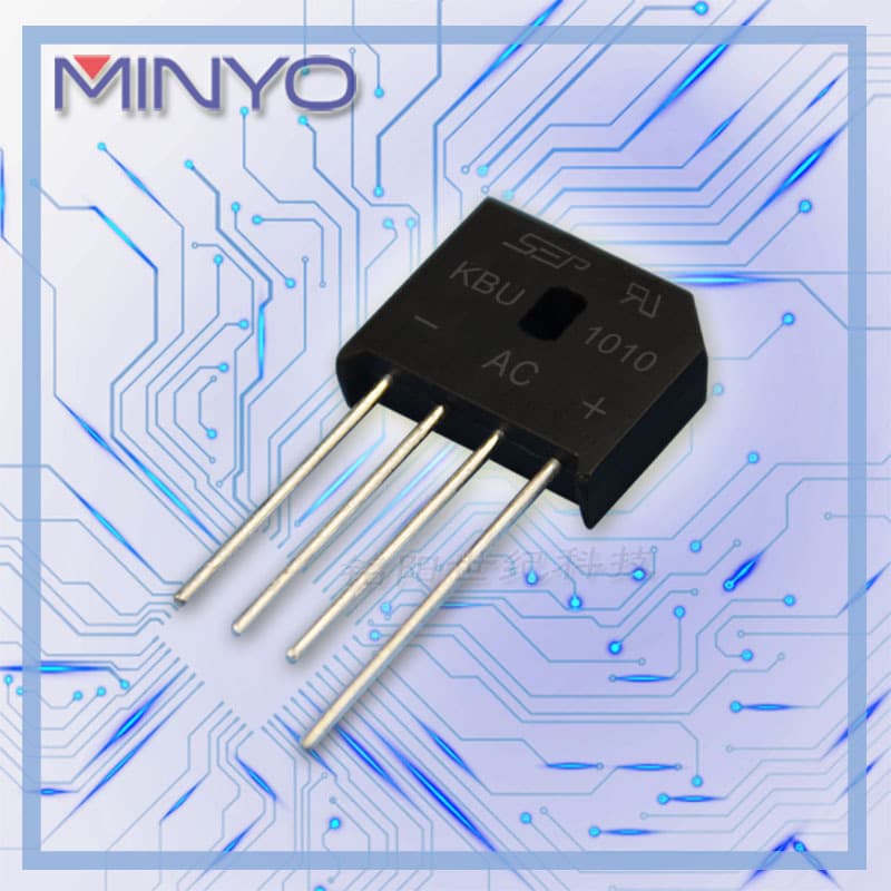 Taiwan large chip KBU1010 KBU10M rectifier bridge stack 10A 1000V rectifier flat bridge price high standard
