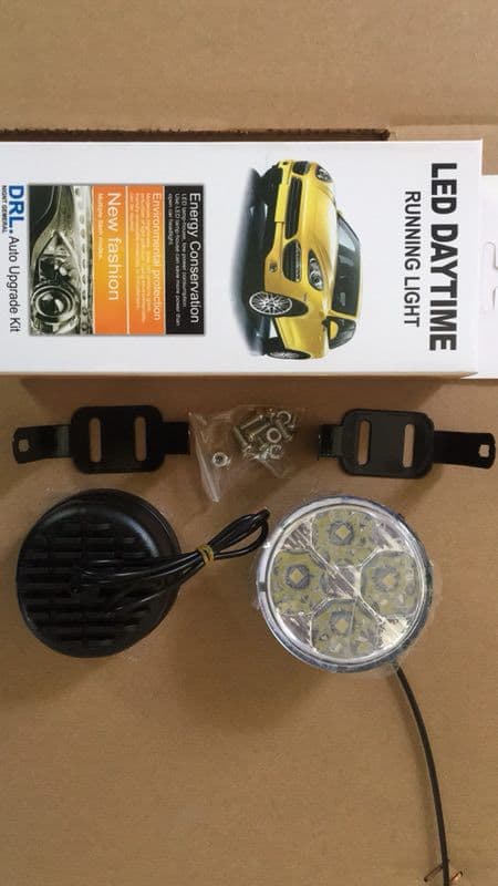Manufacturer automobile universal round 4LED daytime running lights daytime running lights daytime auxiliary lights anti-fog lights 4led*2