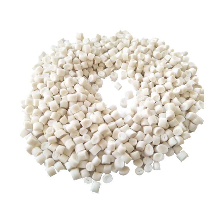 Wen'an supply of PP-R recycled material, white pellets for MPP power pipes with good tensile performance.