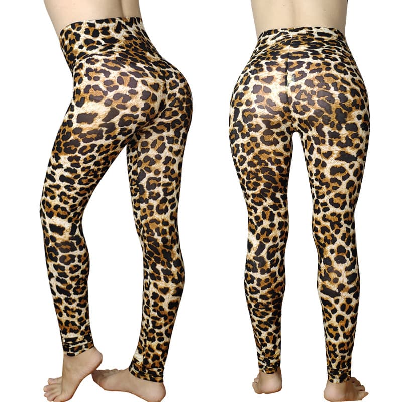 High Waist plus Size Leopard Print Punk Style Leggings Slimming Base Layer Pants Women's Fashion Trousers from Mainland China