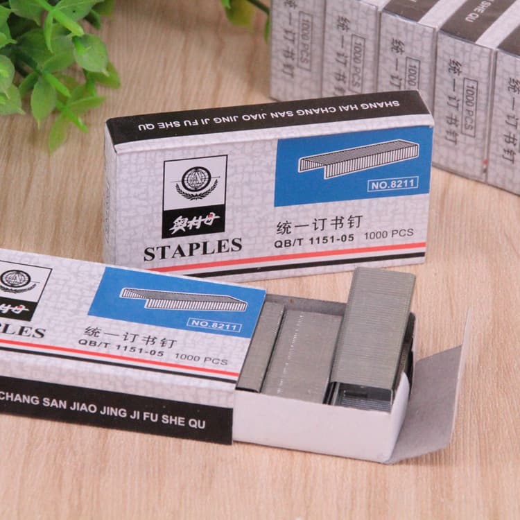 Wholesale Aolin Standard 12# Staples, 8211 Staples, Okumura Tan Unified Pins, 24/6 Staples