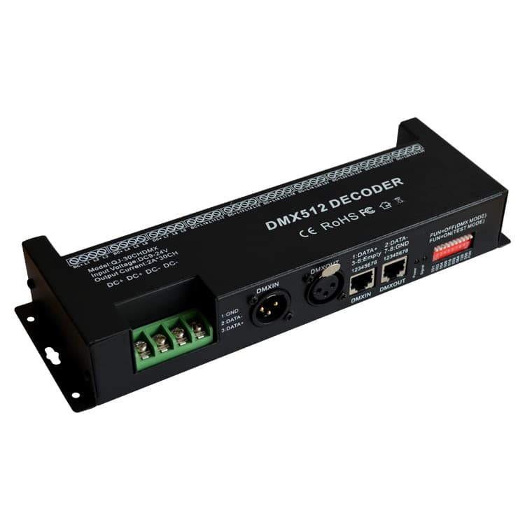 Manufacturer of 30-channel DMX512 decoder, 30-channel DMX512 decoder, LED stage light RGB controller