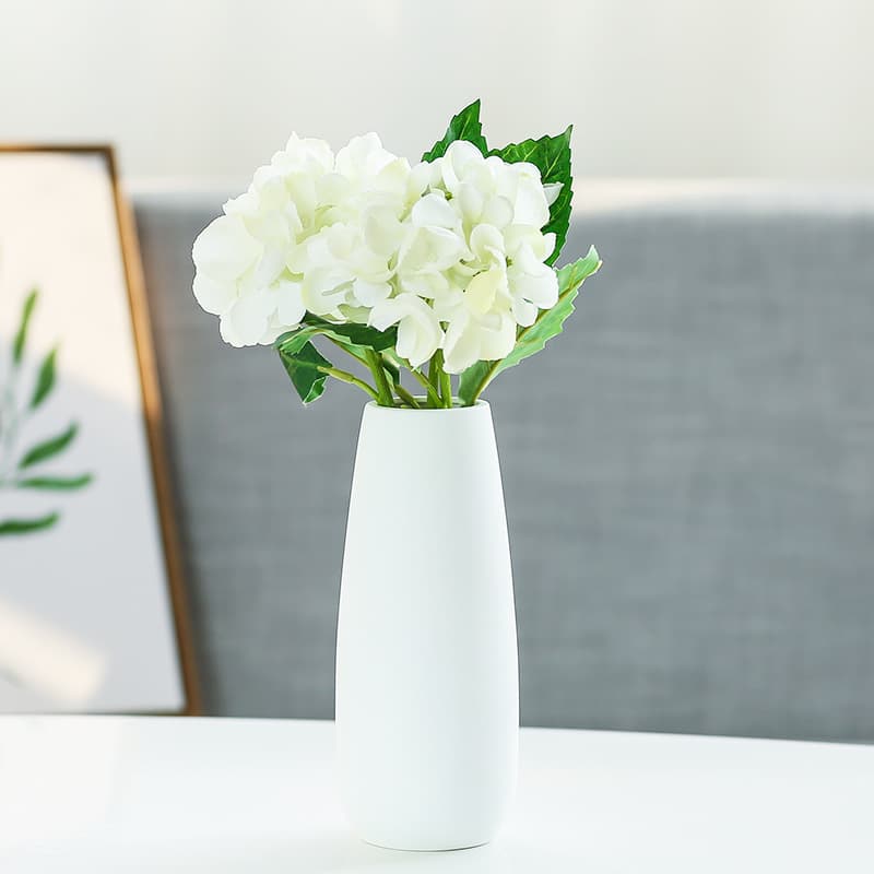 White Porcelain Vase Decoration New Chinese Style Hemp Rope Ceramic Craft Living Room Flower Arrangement Hotel Home Decor Nordic Ins