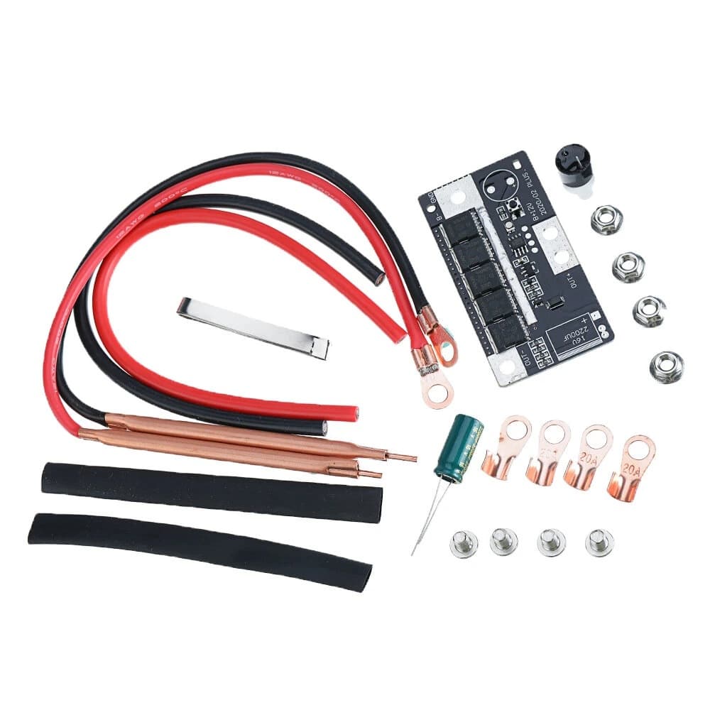 Spot Welder Accessories Welding Pen Full Set, DIY Portable 12V Battery Energy Storage Spot Welder PCB Circuit Board