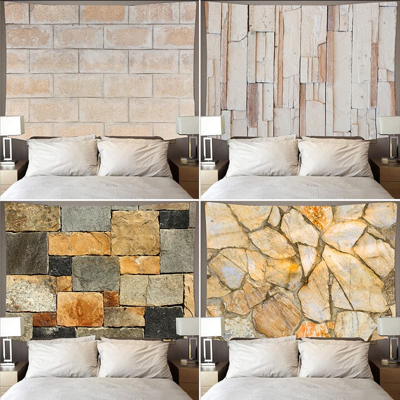 Instagram-style tapestry bed head tapestry vintage stone wall tapestry wall hanging background cloth wall covering home decor tapestry