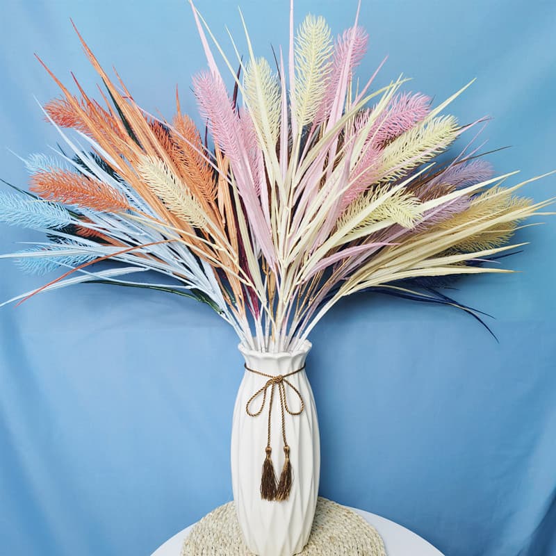 New simulation 5-head reed wedding hall hotel forest decoration Nordic style Internet celebrity dog tail grass simulation flower