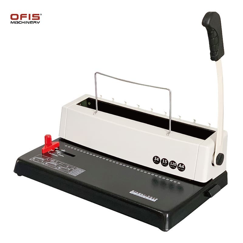 T318 Iron Ring Punch Binding Machine A4 Double Coil Binding Machine Calendar Loose-Leaf Text Binding Machine Manual Binding Machine