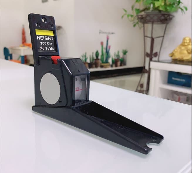 Self-locking (2m Black) Height Measuring Stick Height Gauge Factory Direct Bulk Discount