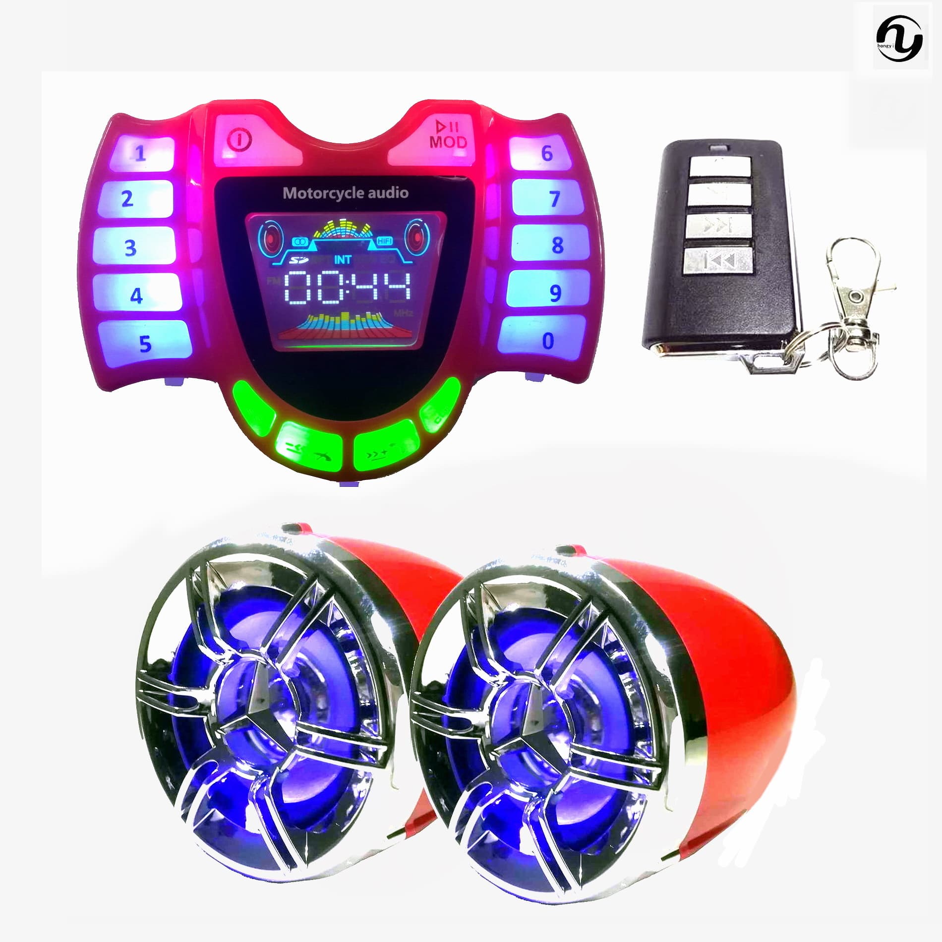 New Quick Charge Call Anti-Theft Waterproof Speaker Motorcycle Bluetooth Speaker MP3