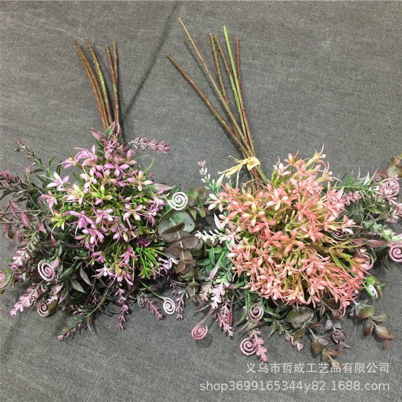 Ixora Eucalyptus - Leaves - Green Leaves - Simulated Coin Leaf Home Decoration Bundles Matching Grass Country Style Accessories