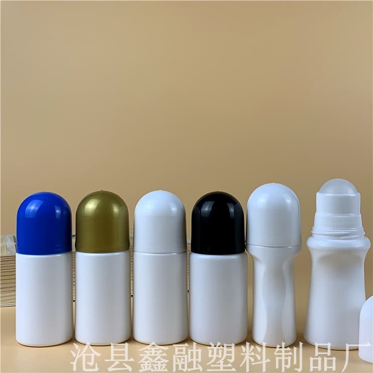 30ml 50ml Plastic Rollerball Bottles Perfume Gel Deodorant Lotion Containers Transparent Glass Material Cosmetic Packaging