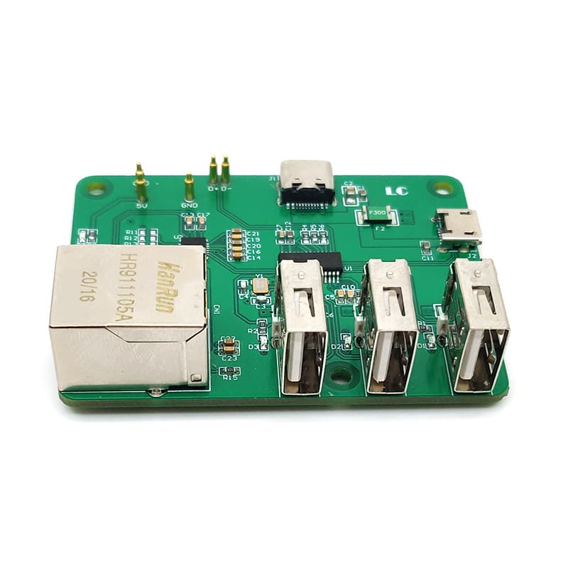 Raspberry Pi Zero Network HUB Expansion Board USB to Ethernet HUB