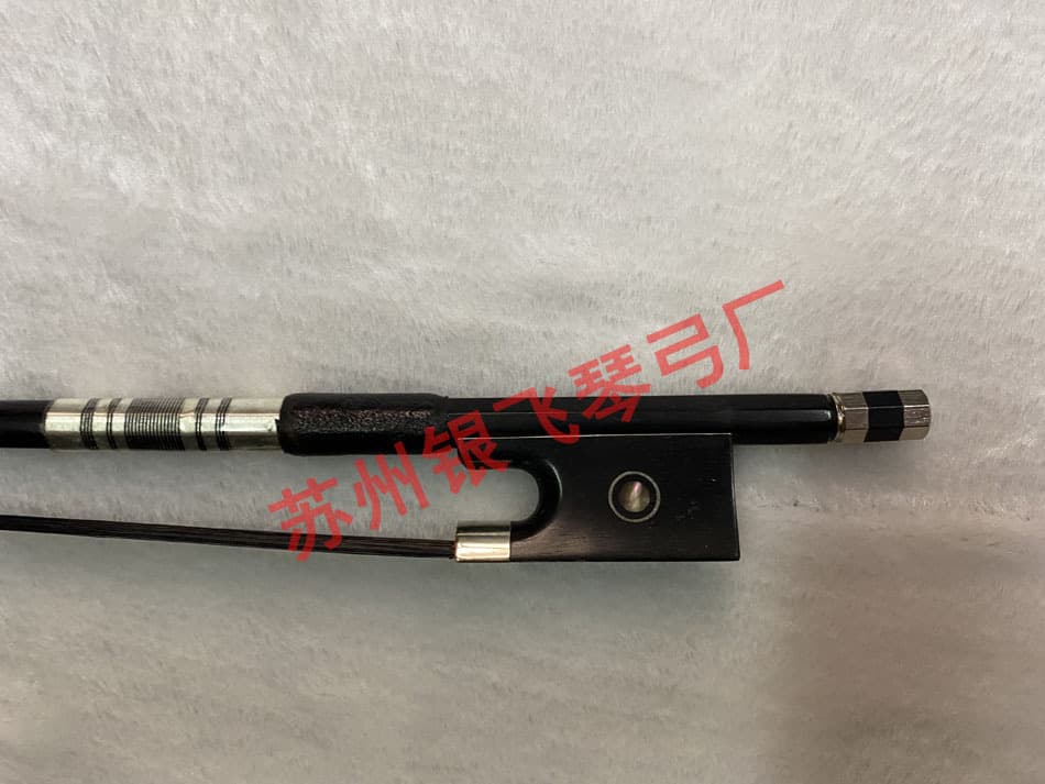 Carbon Fiber Violin Bow with Ebony Frog and Mongolian Black Horsehair